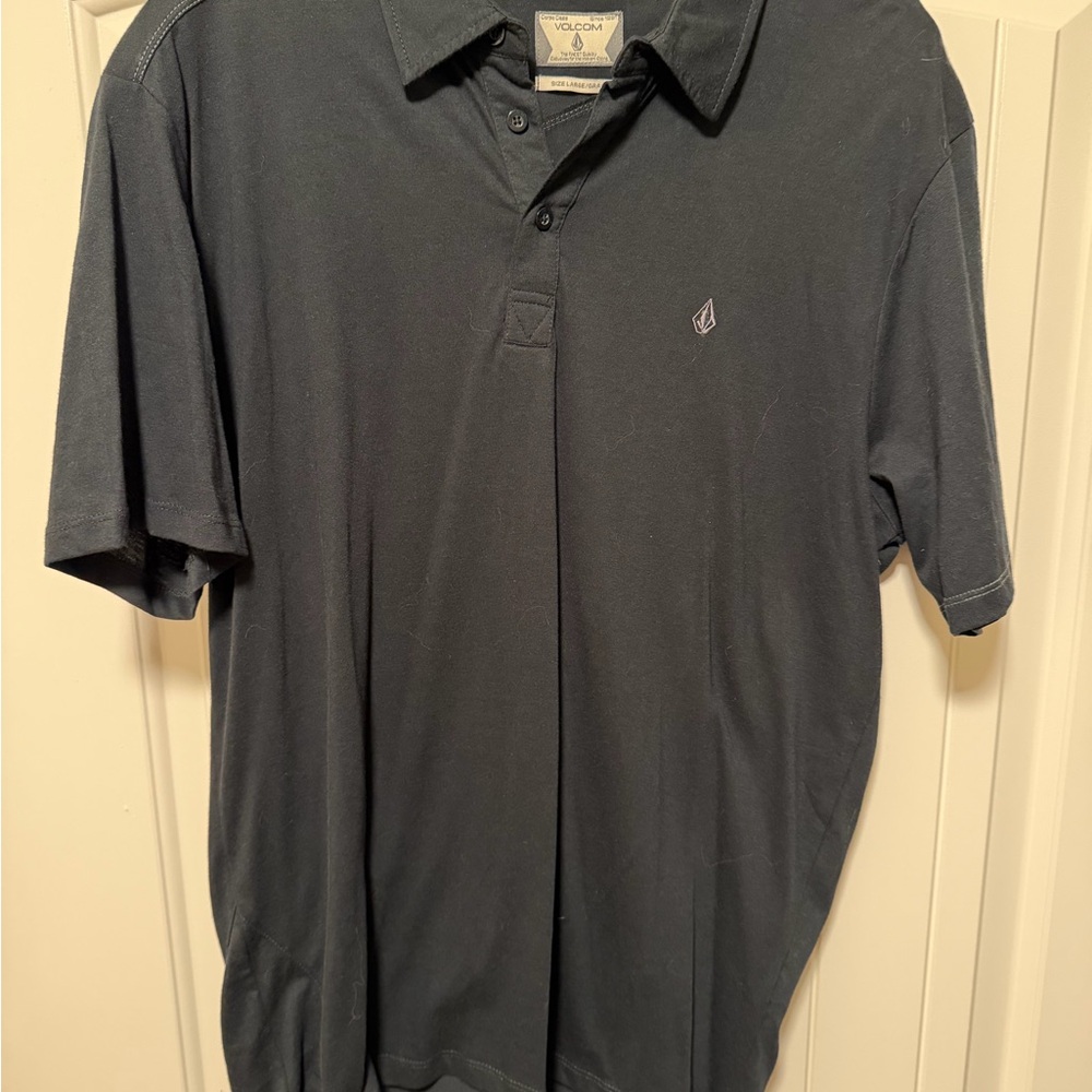 Volcom Men's Dark Blue Polo Shirt